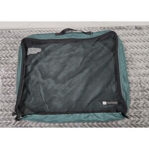 L.L. Bean Travel Toiletry Bag Green Nylon‎ Mesh Organizer Carry On